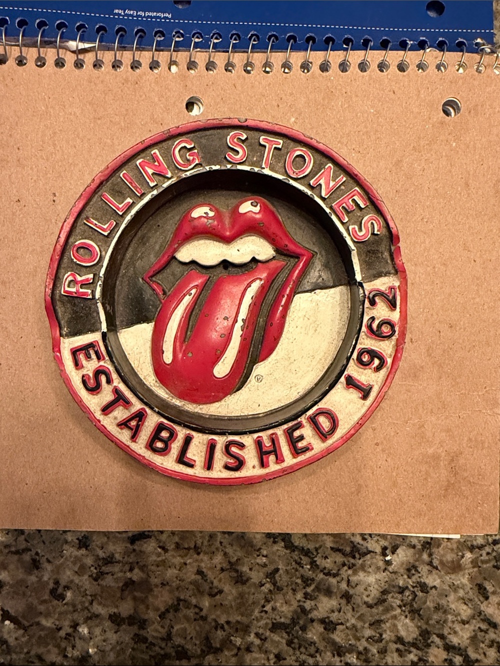 The Rolling Stones ashtray/incense burner.